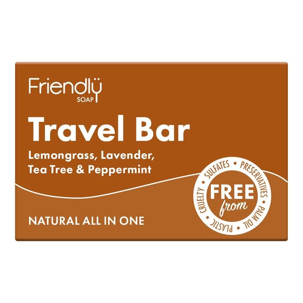 Friendly Soap Travel Bar 4 Pack -  Natural Hair Body Laundry Deoderant - Image 4