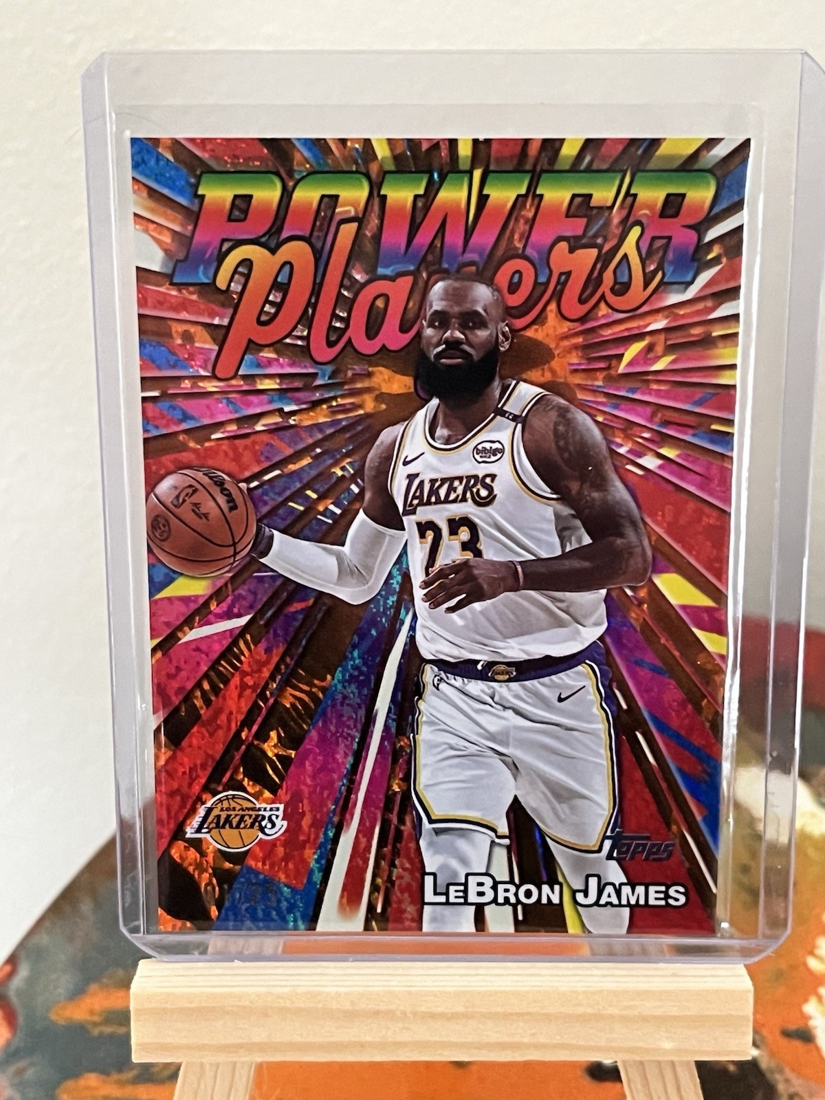 2025-26 Topps Basketball  - Power Players LeBron James #PP-7 Orange Holofoil /25