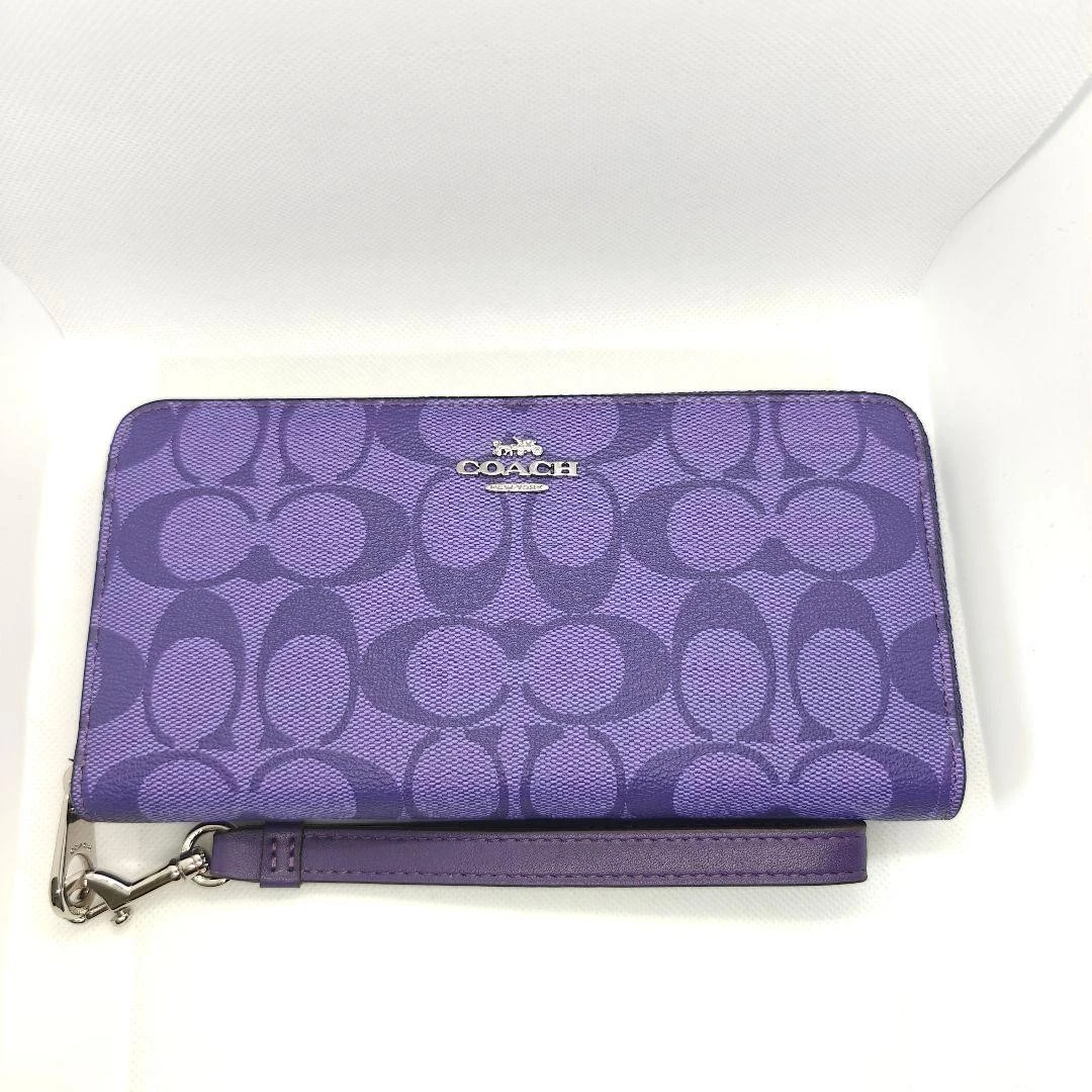 Coach Canvas Purple Wallets for Women for sale | eBay