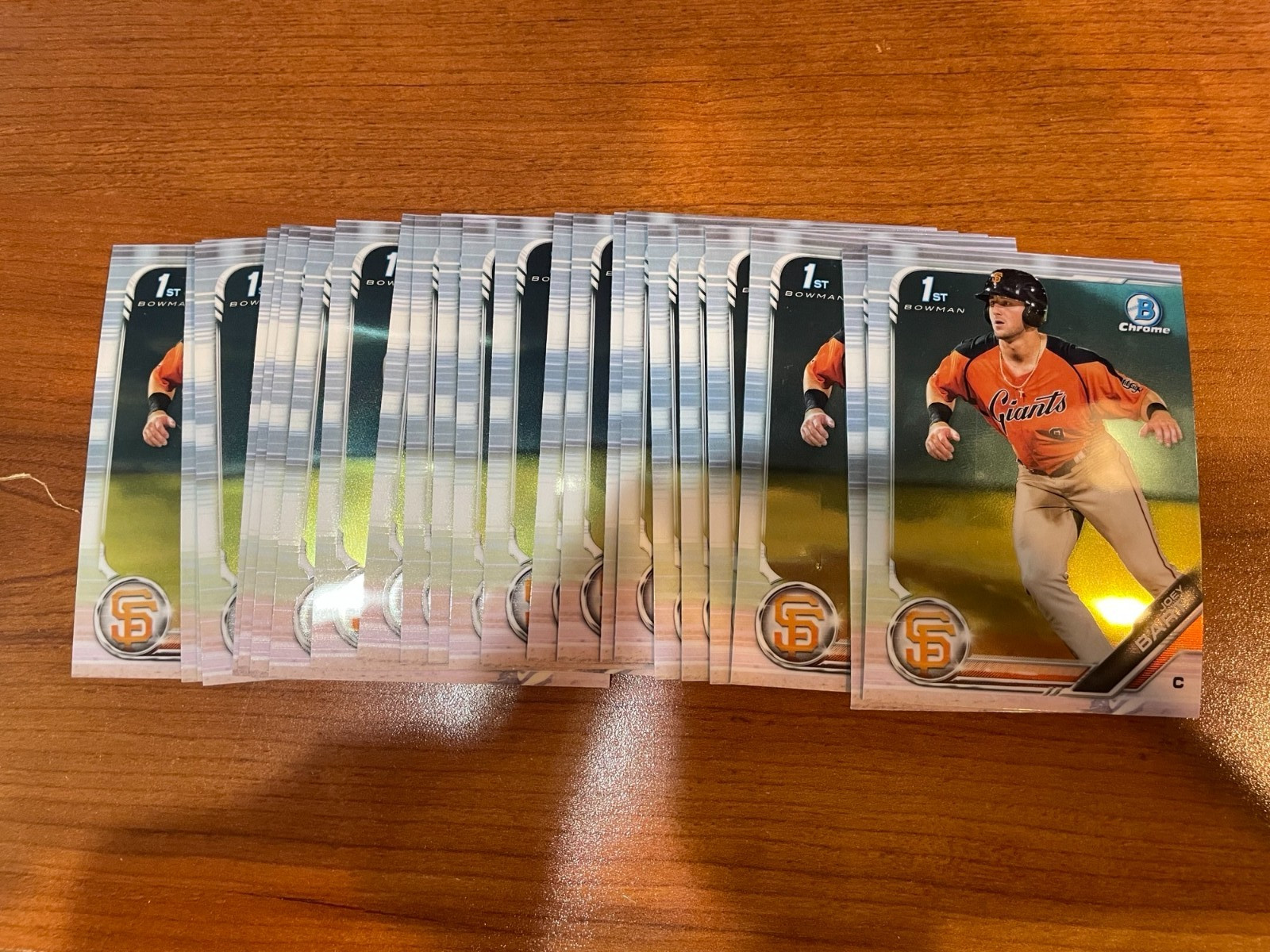 (24) 2019 Bowman Chrome Joey Bart 1ST BOWMAN ROOKIE RC Card #BCP-50 Investment