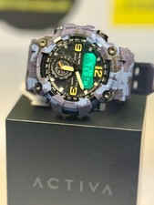 Activa X Invicta BlackOps Digital Men's Watch 56mm, Camouflage ACW1637-003 BLUE