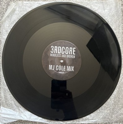 3rd Core Mindless And Broken (MJ Cole Mix) 2000 12  Single Sided Garage Promo EX