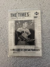 2001 Upper Deck Legends of New York #188 Giants Leave NY.FREE SHIP