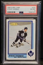 Steve Thomas 1986 OPC O Pee Chee RC Rookie Card 245 PSA 6 EX-MT. rookie card picture