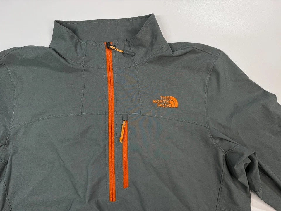 The North Face Nimble 1/2 Zip Grey Orange Pullover Jacket Mens XL - Image 3 of 4