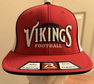 VIKINGS FOOTBALL TEAM BASEBALL CAP HAT, Fitted SM/MD Richardson Flexfit New