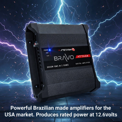 #ad STETSOM BRAVO ATTACK 3000 2OHM 3000W RMS SAME DAY SHIPPING FROM USA $208.99