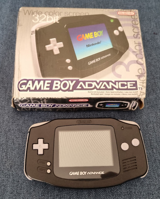 Boxed Black Nintendo Game Boy Advance Handheld Games Console