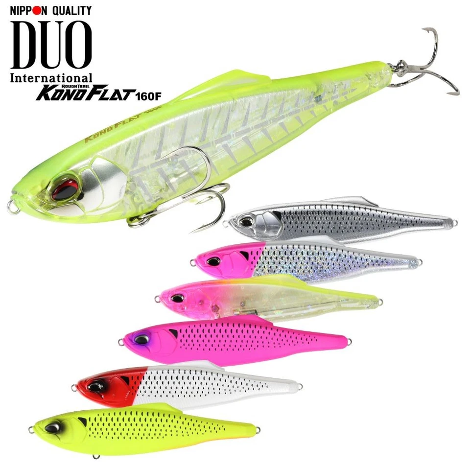 DUO Wolfsbarsch Angeln Big Bait Lipless Schwimmköder ROUGH TRAIL KONO FLAT 160F