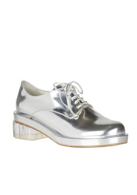 Simone Rocha - Silver Derby Shoes - 37