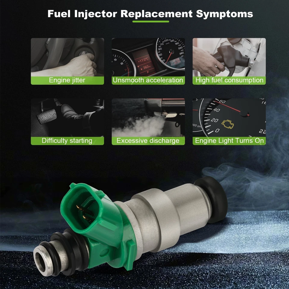 Inyectores de combustible para Toyota Paseo Tercel 1,5 L 1998 1997 1996 1995 4 piezas 2320911110 Foto 4 de 4