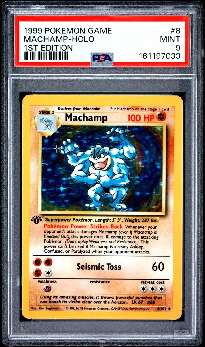 Machamp Pokémon TCG Professional Sports Authenticator (PSA) Grade