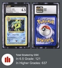 Gyarados 6/102 Base Set (Shadowless) Holo Rare 1999 CGC 6.5 EX/NM+