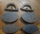 4- Sadirons with 2- Wooden Handles — photo 6