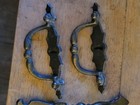 Antique-style brass bail drawer pulls set of 4 — photo 6