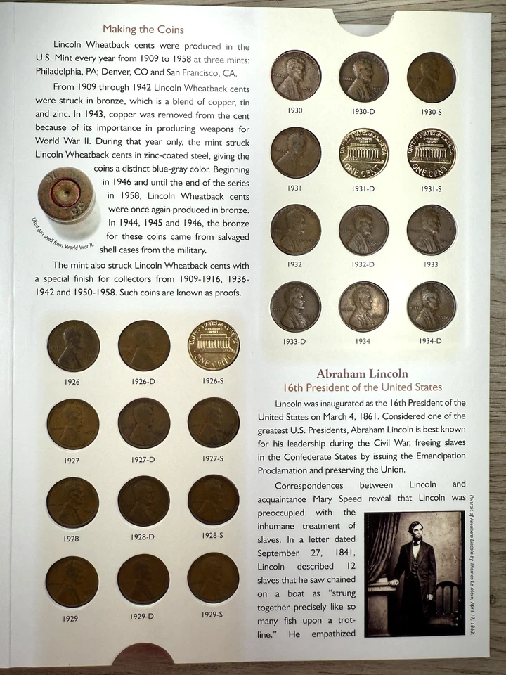 **  1909-2025 LINCOLN CENT SET- 294 COINS- BU/ SEMI KEYS/ GOLD PLATED COINS  ** - Image 3 of 4