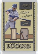 2016 Panini Prime Cuts Icons Numbers Combos Gold 5/25 Roberto Alomar HOF 8d2