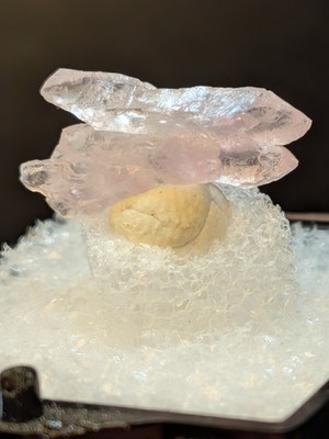 Beautiful Rose Quartz Multi Terminated Crystal From Pitorra Mine, Brazil