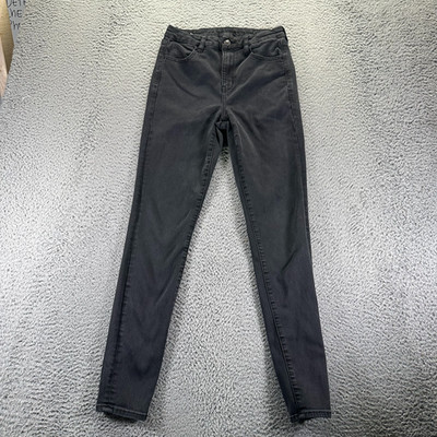 American Eagle Outfitters Next Level Jeans Women 6 Black Denim Jegging High-Rise