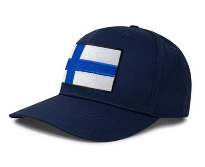 Finland Flag Hat Men Women - Adjustable Snapback Trucker Cap (All Navy)