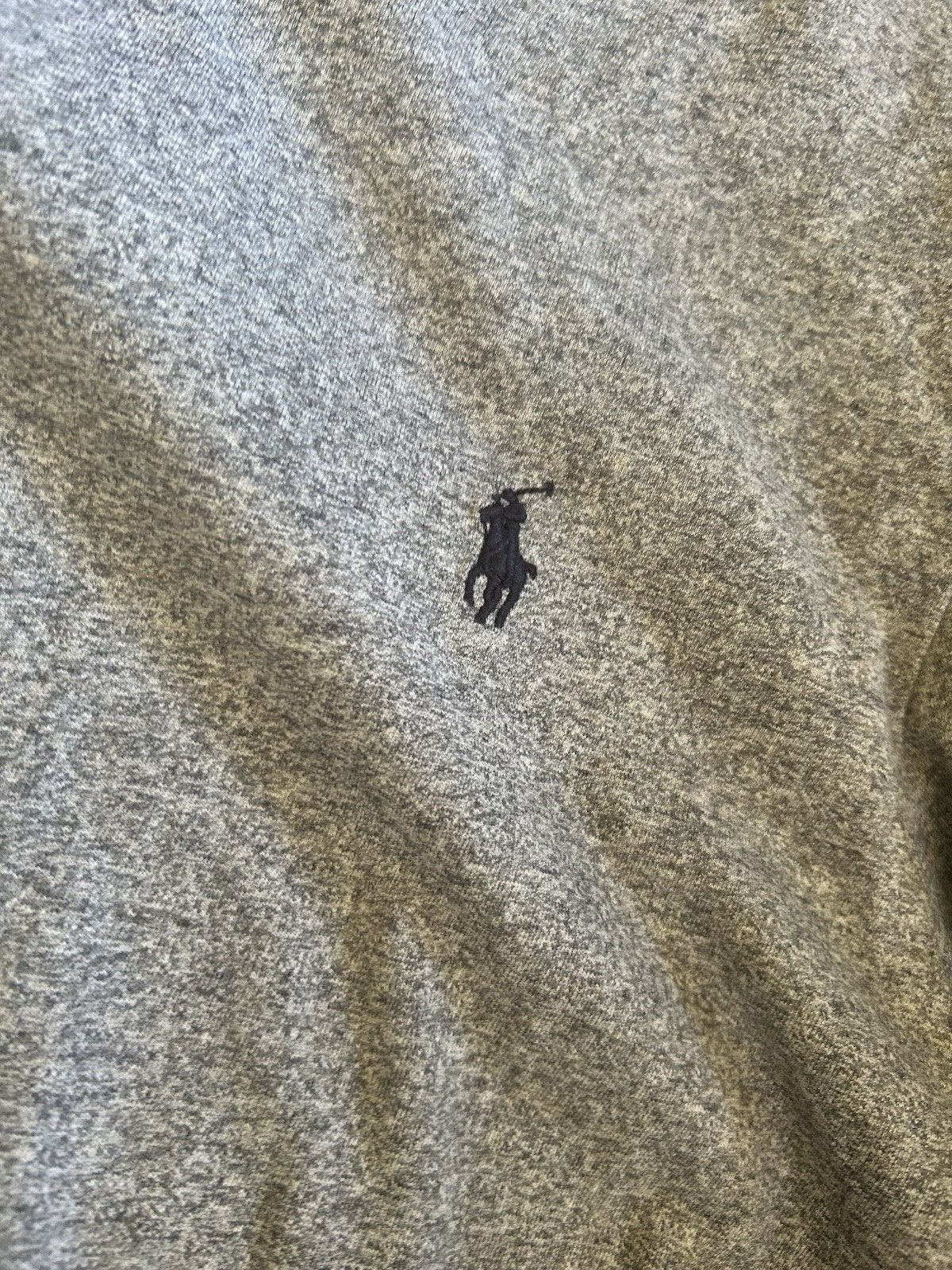 Polo Ralph Lauren camicia uomo XL grigia manica lunga cotone girocollo pony preppy