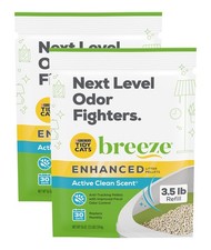 Purina Breeze Litter Pellets, Enhanced Litter Pellets 3.5 lb Pack of 2 