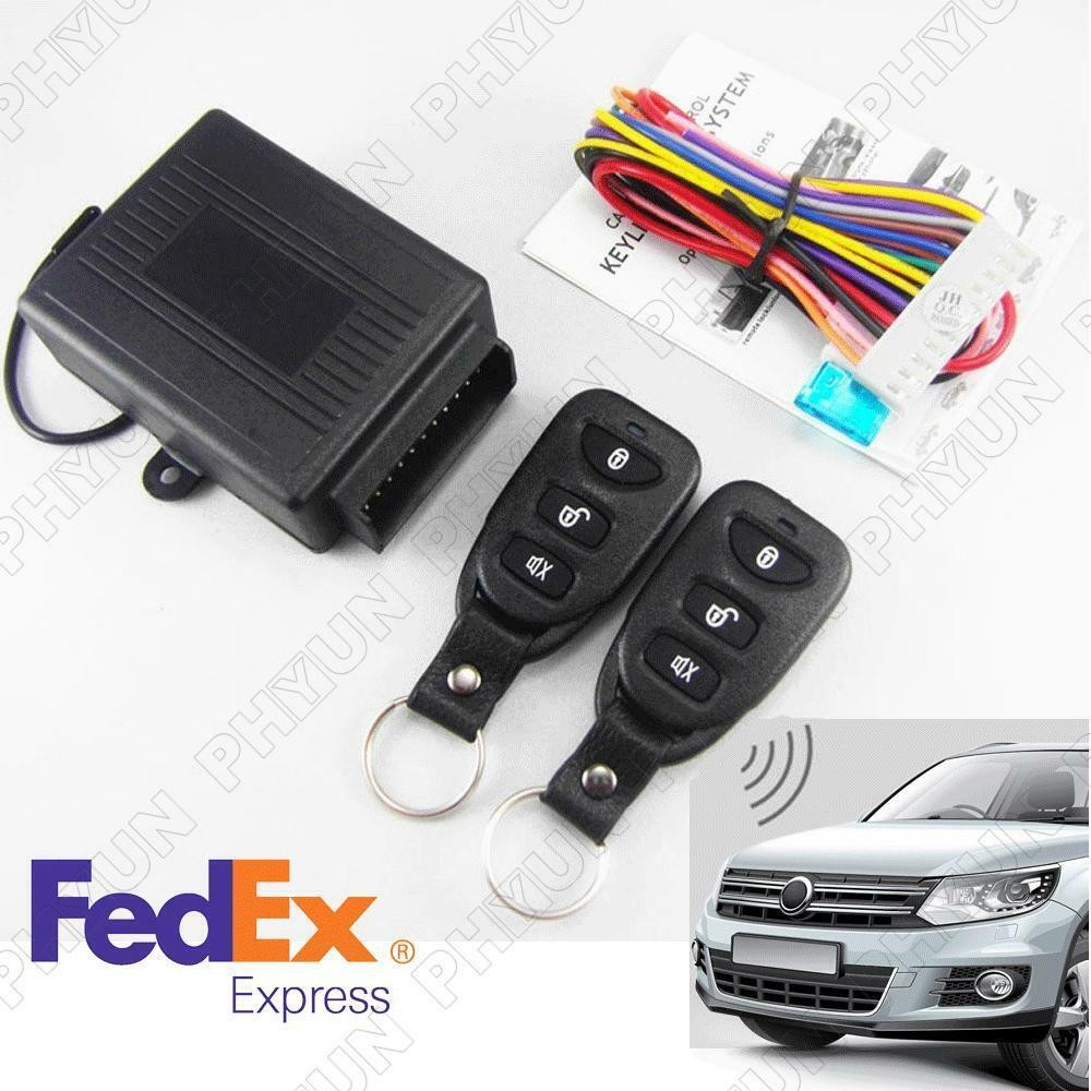 Universal 12V Car Keyless Entry Remote Control Door Lock Sec