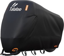 Outdoor Motorcycle Cover, Waterproof, 300D Heavy Duty, Black XXXL - 104