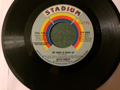 Keith Sweat / My Mind Is Made Up 1985 US 7in Vinyl Stadium STA 8003
