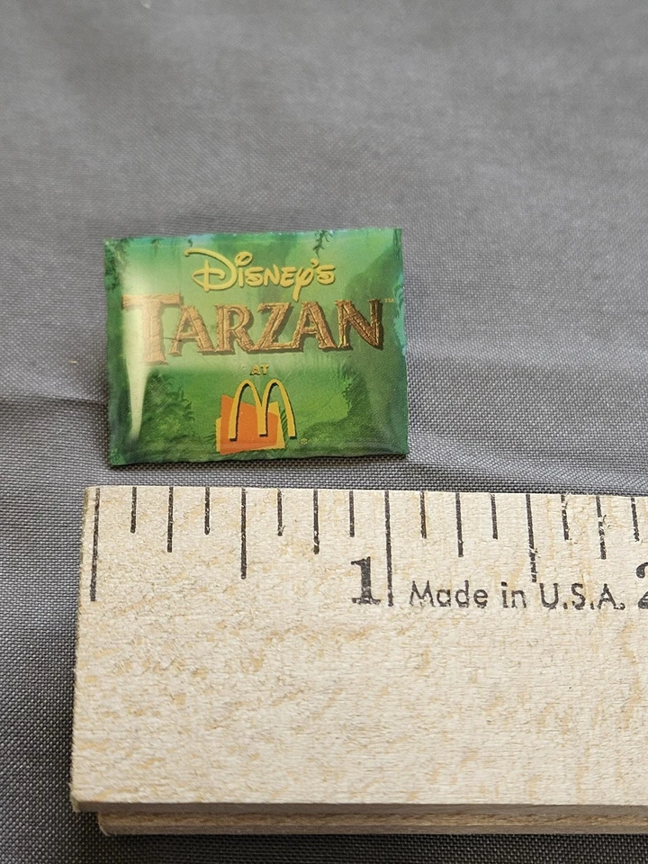 Prendedor de colección Disney Tarzán 1999 promoción McDonald's prendedor de solapa coleccionable Burroughs Foto 2 de 3