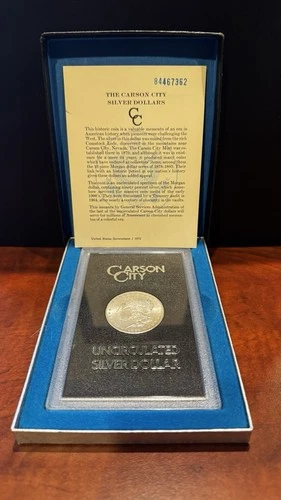 1884-CC Morgan Silver Dollar GSA Hoard Uncirculated -OGP & COA! BU Pristine!!