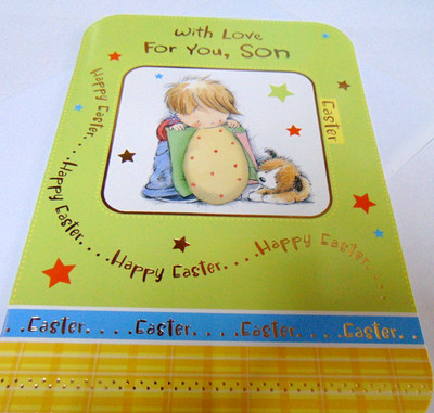 Grußkarte Ostern.........Mit Liebe zu Dir, Sohn Frohe Ostern