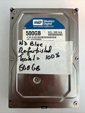 Western Digital 500GB Blue Desktop Hard Drive 3.5" HD SATA, 16MB, 8ms
