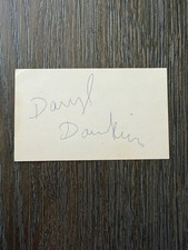 Darryl Dawkins signed 3x5 Index Card Vintage 1970s Basketball Auto