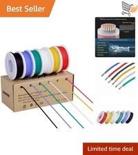 AWG Silicone Stranded Wire Kit 18 Gauge Tinned Copper 6 Colors 13.2ft Each