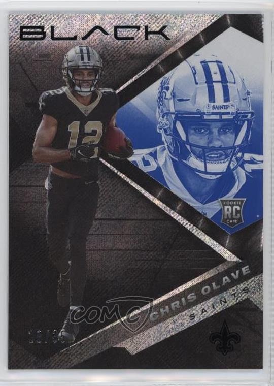 2022 Panini Black Rookies Sapphire 18/35 Chris Olave #106 Rookie RC v9t