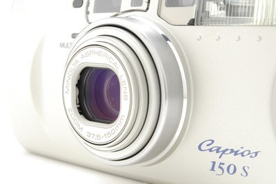 [NEUWERTIG+++] Minolta Capios 150S silberne analoge Kompaktkamera 35 mm aus...