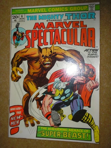 MARVEL SPECTACULAR # 6 THOR # 135 LEE JACK KIRBY 20c 1974 BRONZE AGE COMIC BOOK