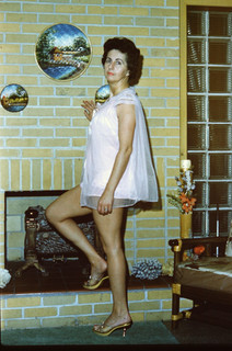 LQQK vintage 1960 slide MARVELOUS SLIP FASHION MODEL NEXT DOOR #46
