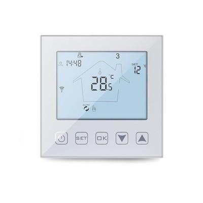 KETOTEK WLAN Raumthermostat für Wasser Fußbodenheizung 230V 3A Weiß