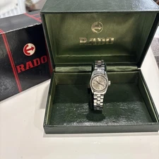 RADO Automatic Silver Women's Watch Stainless Steel Date Display Fashion