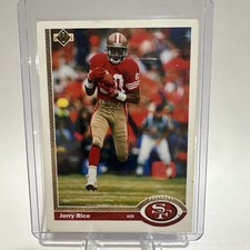 JERRY RICE 49ERS 1991 UPPER DECK FOOTBALL CARD #57 HOF 2010
