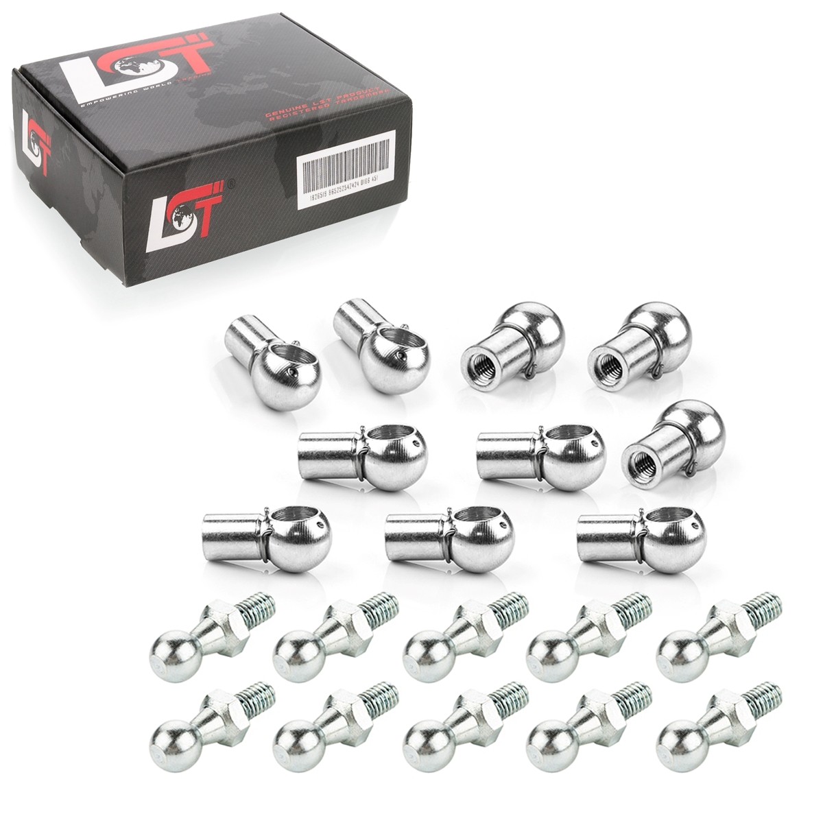 10x Set Ball Head Mount M6 10mm Gas Spring DIN 71803 71805 for DAIMLER