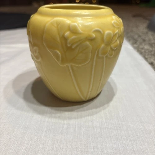 Rare 1935 Rookwood Pottery Vase Delta Theta Tau Cincinnati sorority incised 4 “