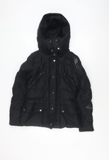 Giubbotto donna nero imbottito Zara taglia UK S