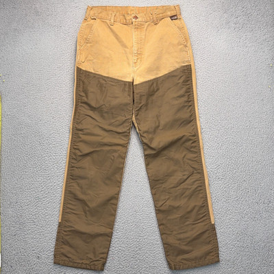 Walls Canvas Brush Guard Hunting Pants Mens Medium 32x30 Brown Workwear Vintage