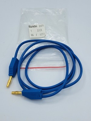 Burklin Multi-purpose Jumper Cable with Gold-Plated Banana Tip Plugs 36 inch