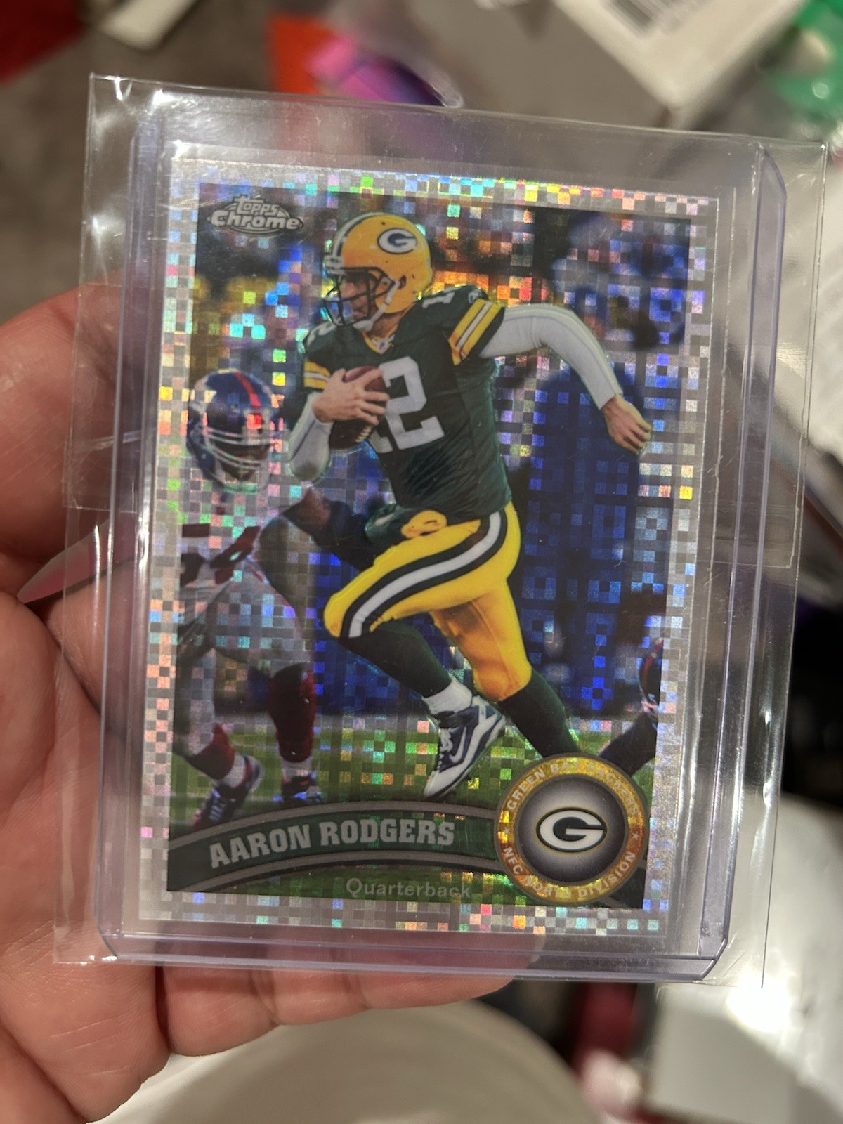 2011 Topps Chrome Aaron Rodgers Xfractors #100 Packers Refractor