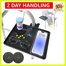 Walker Tray for Folding Walkers - 8.6x6.5 Inch Lightweight Tray, Fits 0.55-0....