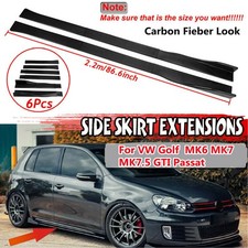 Bas de Caisse Carbone Style Kit Pour  Golf MK6 MK 7 7.5 GTI R CC Caravelle